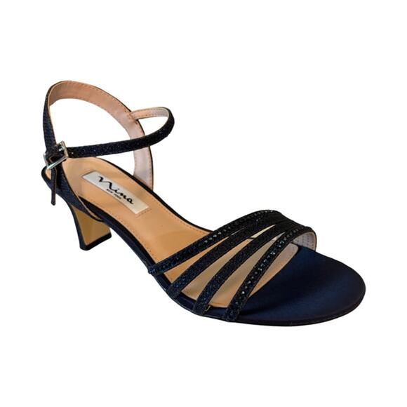 Nina Women's Nelena Evening Sandals, Navy, sz 7.5 W~ NEW - Picture 2 of 6